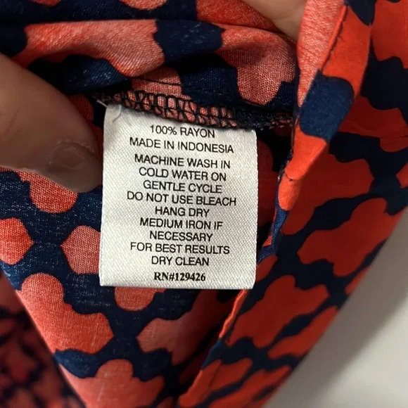 Escapada Orange & Navy 3/4 Bell Sleeve Dress - Picture 5 of 5